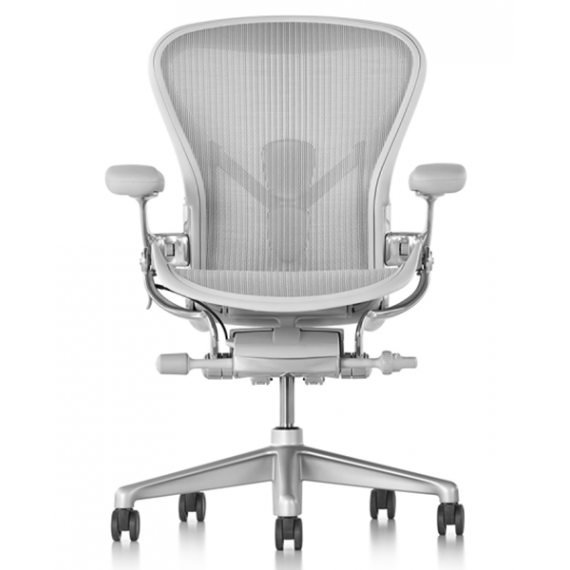 Chaise AERON mineral taille B - Toutes options - Herman Miller