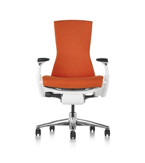 Siège de bureau ergonomique embody couleur orange papaye