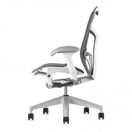 Chaise MIRRA 2 - Finition Slate Grey Triflex Back/ Structure Blanche - Herman Miller