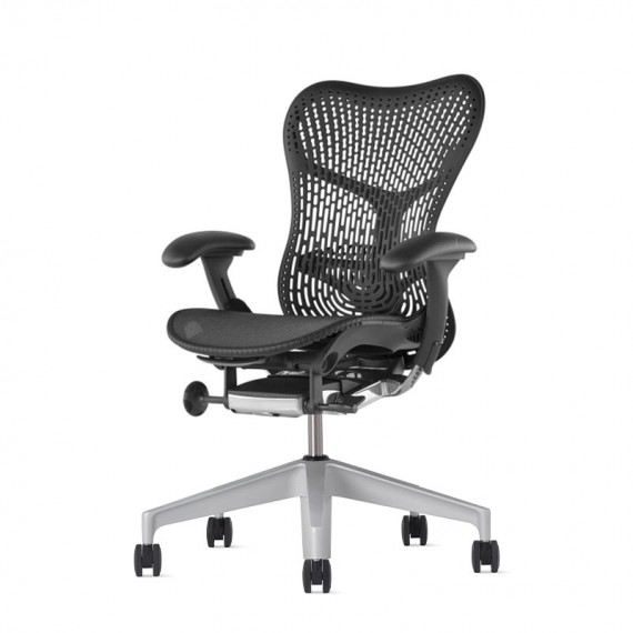 Chaise MIRRA 2 - Finition Noir Triflex Back - Herman Miller