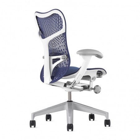 Chaise MIRRA 2 - Finition Twilight Triflex Back/ Structure Blanche - Herman Miller