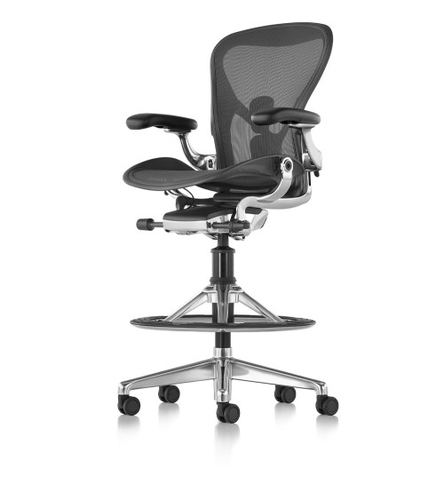 Aeron Stool Graphite Polished Alu